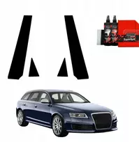 GrizzGlass Juoda plėvelė stulpams GrizzGlass BodyShield, skirta Audi A6 C6 Avant Facelifting (2008-2011) [4w1]