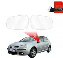 GrizzGlass Lietaus apsauginė plėvelė veidrodėliams GrizzGlass ZeroDrop, skirta Volkswagen Golf 5 Hatchback 5D (2003-2009)