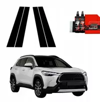 GrizzGlass Juoda plėvelė stulpams GrizzGlass BodyShield, skirta Toyota Corolla Cross (2022-2025) [4w1]