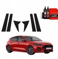 GrizzGlass Anglies plėvelė ant stulpelių BodyShield, skirta Ford Focus ST-Line X Hatchback Facelift (2021-2025) [6w1]