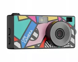 Skaitmeninė kamera Xrec Mini fotoaparatas kamera retro video 2k pakabukas + raktų pakabukas / Xrec X9 / Juoda