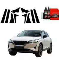 GrizzGlass Juoda plėvelė stulpams BodyShield, skirta Nissan Qashqai 3 (2021-2024) [10w1]