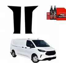 GrizzGlass Juoda plėvelė stulpams BodyShield, skirta Ford Custom (2023-2026) [2in1]
