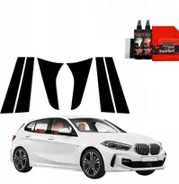 GrizzGlass Juoda plėvelė stulpams GrizzGlass BodyShield, skirta BMW 1 118i (2020-2025) [6w1]