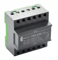 Schneider Electric Vienfazis modulinis atskiriamasis transformatorius PSS 63N 400/230V, DIN bėgiui, IP20, Ta 40, 17000-2015