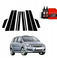GrizzGlass Juoda plėvelė stulpams BodyShield, skirta Opel Zafira B Kombi 5D (2010-2014) [10w1]