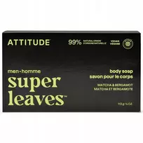 Attitude Attitude SUPER LEAVES, Kūno muilas, vyrams - Matcha ir Bergamot, 113 g