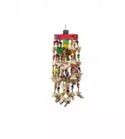 Panama Pet Panama augintiniui Žaislas, paukščiams, pakabinamas su virvutėmis, medinis, 80 cm