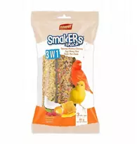 Vitapol Smakers 3in1 kanarėlei folijoje, (kiaušinių/medaus/vaisių) 85 g, 6 vnt./parodomoji lentyna