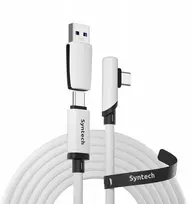 Syntech Kabelis 2 in 1 USB-C USB-A duomenų perdavimui 5m 5Gbps Meta Quest 3 2 Pro Pico4 / C100