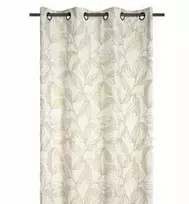Home Styling Collection Užuolaida su blyškių lapų raštu ANER, 260 x 140 cm
