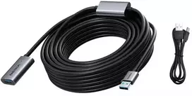 USB kabelis Vision Aktyvus prailgintuvas 10 m USB 3.0 USB A (f) į USB A (m) 3Gb/s (TC 10MUSB3.0EXT+/BL)