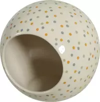 Trixie ZOLUX Keraminis namelis COSY žiurkėnui rutulys 10x10cm su taškeliais