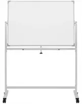 OfficeProducts Mobilioji lenta sausa. -magn. dvipusė lakuota aliuminio rėmas 120x60cm balta