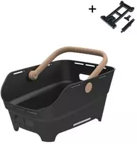 Basil Galinė dviračio krepšys ant bagažinės CENTO NEO rear bicycle basket 21L MIK System (paruoštas naudojimui) juodas