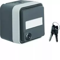 Schneider Electric W.1 Lizdas SCHUKO 2P+Z su raktu p. apraš. įvairios spynos komplektas IP55 pilkas WNC167
