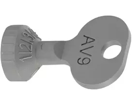 Oventrop Reguliuojamas raktas termostatinių vožtuvų AV9, ADV9, RFV9, CV9, E, Multiblock T/TU/TFU/T-RTL