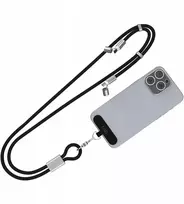 USB laidas TnB 2x USB-C 60 W Pakabinamas ant kaklo telefonui 2 in 1 TCPDNECKBK (SB11776)