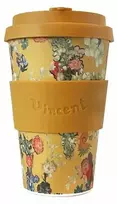 Ecoffee cup „Puošnus puodelis“ Van Gogh Museum 50-mečio jubiliejus Gėlės 400 ml – Geltonos gėlės