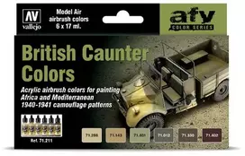 Vallejo Vallejo: 71.211 – Model Air – AFV – britų Caunter spalvos (6x17 ml)