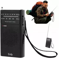 Radijas TnB Mini Nešiojamas FM / AM Turistinis Kišeninis Radijas su Baterijomis + 3,5 mm Jack / Fmpket1