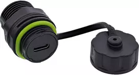 InLine USB-C kabelio jungtis mini IP68 ekranuota 2x USB-C lizdas