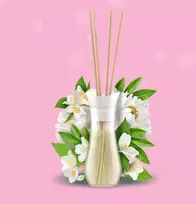 Reckitt Benckiser AIR WICK kvapiosios lazdelės Balta bijūnas ir žydintis jazminas 42 ML