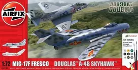 Airfix Airfix rinkinys Mig 17F Fresco Douglas A-4B Skyhawk Dogfight Double