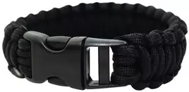 BCB Išgyvenimo apyrankė Paracord Bracelet BCB Juoda univ. dydis