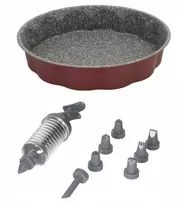 Tognana Apvali bordo spalvos skarda 26cm ir dekoravimo rinkinys W4444B1GGBOA