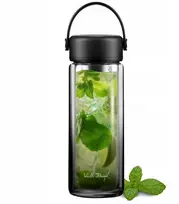 Gertuvė Vialli Design Dviejų sienelių butelis su arbatinuku 350 ml Fuori 30176