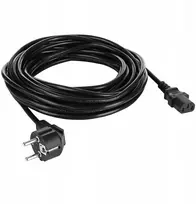 Akyga Maitinimo laidas PC CEE 7/7 / IEC C13 AK-PC-08S CU 3x1.5mm 10m