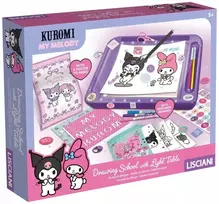 Lisciani LISCIANI MY MELODY & KUROMI PIEŠIMO MOKYKLA SU LED LENTA