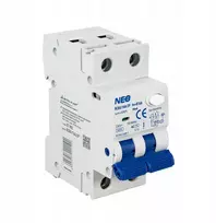 Elektro-Plast Automatinis jungiklis su diferencine apsauga RCBO/16A/2P B16A 30mA 2-polių (1P+N) tipas AC 87.902