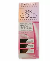 Eveline Cosmetics Eveline EVELINE 24K Gold Šviečiamoji veido kaukė - ampulė su rožiniu milteliais 50 ml
