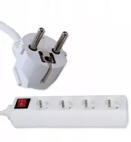 Rumlux Elektros ilgintuvas 4 lizdų 3 m su jungikliu Rum-Lux