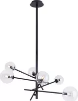 Pakabinamas šviestuvas MAXlight Pakabinama lempa juoda moderni Maxlight LOLLIPOP rutuliai P0395