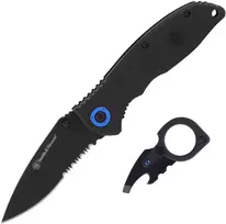 SMITH&WESSON Smith&Wesson – Sulankstomas peilis Clip Fold su raktų pakabuku –