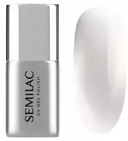 Semilac Hibridiniai lakai ir geliai Top No Wipe Sidabrinis Gloss Cat Eye T35