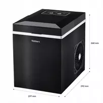 Ledų smulkintuvas Webber WEBBER namų ledo kubelių gaminimo aparatas 10kg 165W greitas ledas