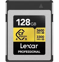 Atminties kortelė Kortelė Lexar Professional Gold CFexpress 128GB (LCXEXP4128G-RNENG)
