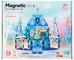 Mega Creative Magnetiniai konstruktorių kaladėlės pilis 28 el. 25X20X6 MC PUD 24 (188-M537)