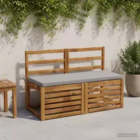 Suoliuko pagalvė SOEST 100% poliesteris Pilka 120 x 50 x 5 cm