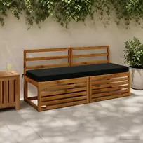 Suoliuko pagalvė SOEST 100% poliesteris Juoda 150 x 50 x 8 cm