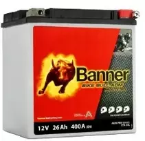 Akumuliatorius Banner Bike Bull PRO 26Ah 400A 12V 168x131x176mm