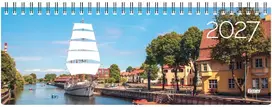 Stalinis kalendorius Timer Memo Klaipėda, 290x105mm, kartoninis laminuotas viršelis