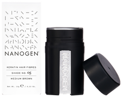 NANOGEN Keratino plauko skaidulos vidutiniškai rudas atspalvis – 15 g