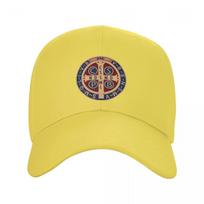 Suasmeninta Šv. Benedikto medalio beisbolo kepuraitė, sportinė unisex moteriška reguliuojama Jėzaus katalikų tėčio kepurė, spyruoklė Baseball Cap beige