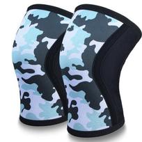 7 mm neopreno sportinės kelių apsaugos suspaudimo svorių kilnojimo spaudimo Crossfit treniruočių kelių pagalvėlės, skirtos kultūrizmo spaudimui sporto salėje M gray