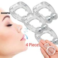 Žiedas nuo knarkimo su dėklu Prietaisas nuo knarkimo Magnetinės nosies ventiliacijos Angos Nosies spaustukas nuo knarkimo Apsauga nuo miego apnėjos naktį Greitas pristatymas white